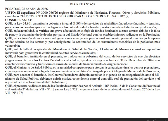 Oficializan subsidio provincial para Centros de atención a personas con discapacidad imagen-2