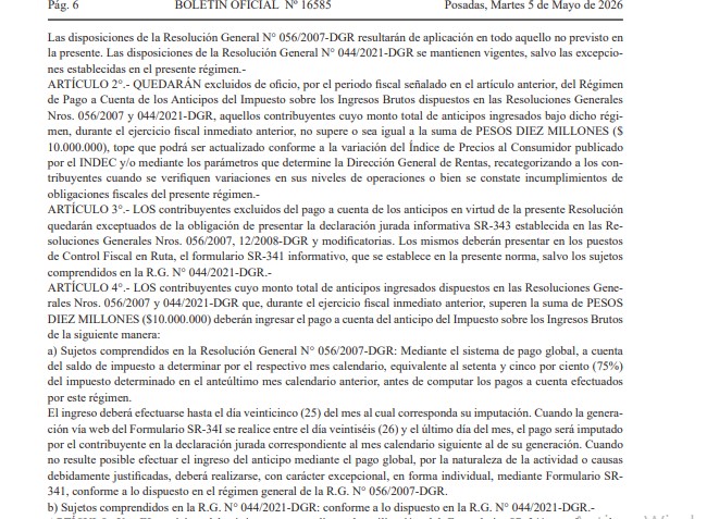 Anticipo IIBB: Hacienda detalla los alcances del Decreto que suspende el cobro del pago a cuenta imagen-2