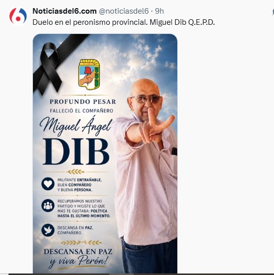 El concejal "Jair" Dib recordó a su padre Miguel Ángel Dib, diputado provincial (MC): “Fue un hombre ejemplar, leal y siempre pensando en el otro” imagen-4