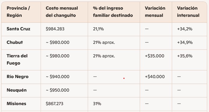 El “changuito federal”: cuánto cuesta llenar el carrito en cada provincia y cuánto pesa en el bolsillo de las familias imagen-2