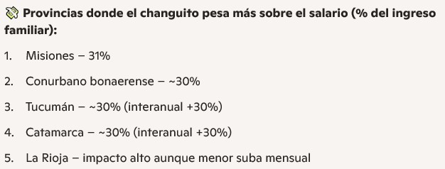 El “changuito federal”: cuánto cuesta llenar el carrito en cada provincia y cuánto pesa en el bolsillo de las familias imagen-8
