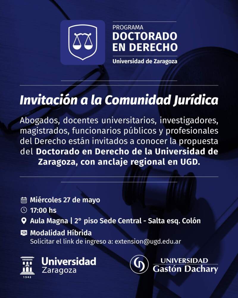Con la visita de Antonio Embid, la Universidad Gastón Dachary debatirá sobre cambio climático, agua y justicia ambiental imagen-2
