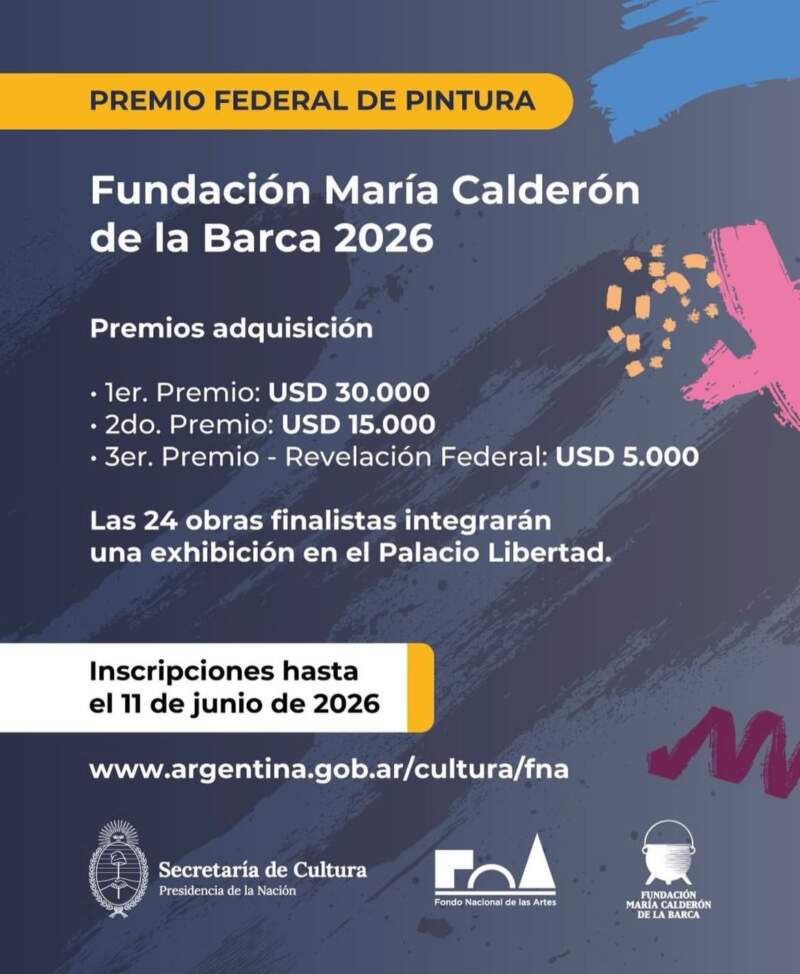 Con premios por U$S 50.000, lanzan una convocatoria federal para artistas de todo el país 3 Con premios por U$S 50.000, lanzan una convocatoria federal para artistas de todo el país imagen-2