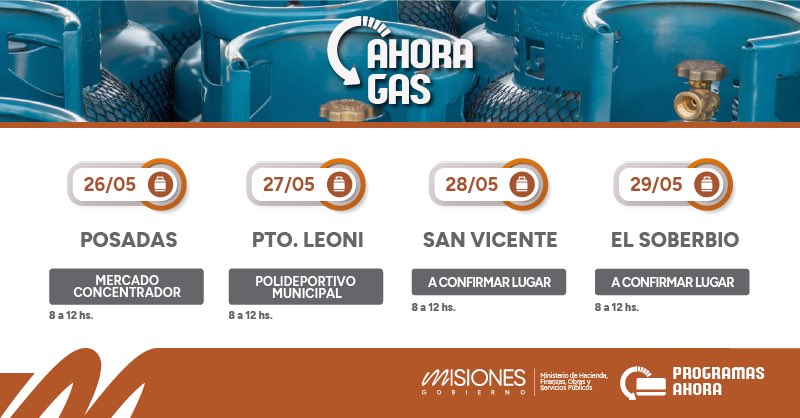 Enterate dónde estará este lunes y los próximos días el programa "Ahora Gas" imagen-6