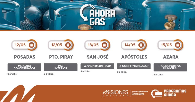 Enterate dónde estará este lunes y los próximos días el programa "Ahora Gas" imagen-2