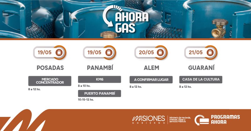 Enterate dónde estará este lunes y los próximos días el programa "Ahora Gas" imagen-4