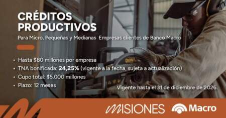 Están operativos los nuevos créditos productivos de Banco Macro con tasa bonificada por la Provincia imagen-5