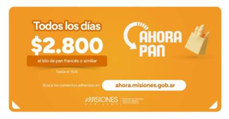 Tras ocho meses sin aumentos, el programa "Ahora Pan" actualiza su valor de referencia a $2.000 el kilo hasta el 15 de junio imagen-11