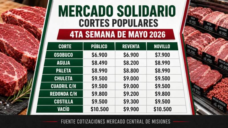 Carnes en el Mercado Central de Misiones: una opción accesible para los misioneros en tiempos de crisis 11 Carnes en el Mercado Central de Misiones: una opción accesible para los misioneros en tiempos de crisis imagen-10