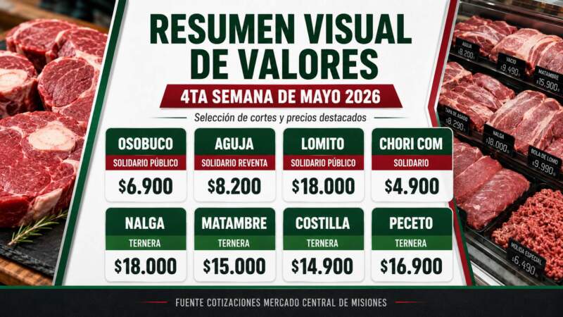Carnes en el Mercado Central de Misiones: una opción accesible para los misioneros en tiempos de crisis 17 Carnes en el Mercado Central de Misiones: una opción accesible para los misioneros en tiempos de crisis imagen-16