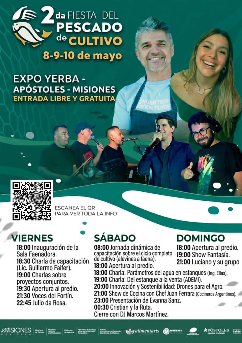 Con shows, cocina en vivo y capacitaciones, Apóstoles lanza la segunda Fiesta del Pescado de Cultivo para potenciar la economía local imagen-6