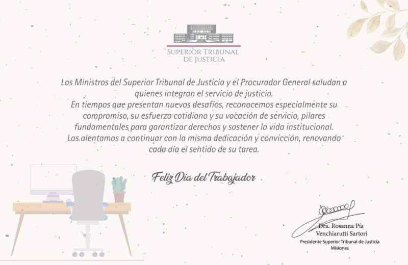 1º de Mayo: reconocimiento al compromiso de quienes sostienen el servicio de justicia imagen-2