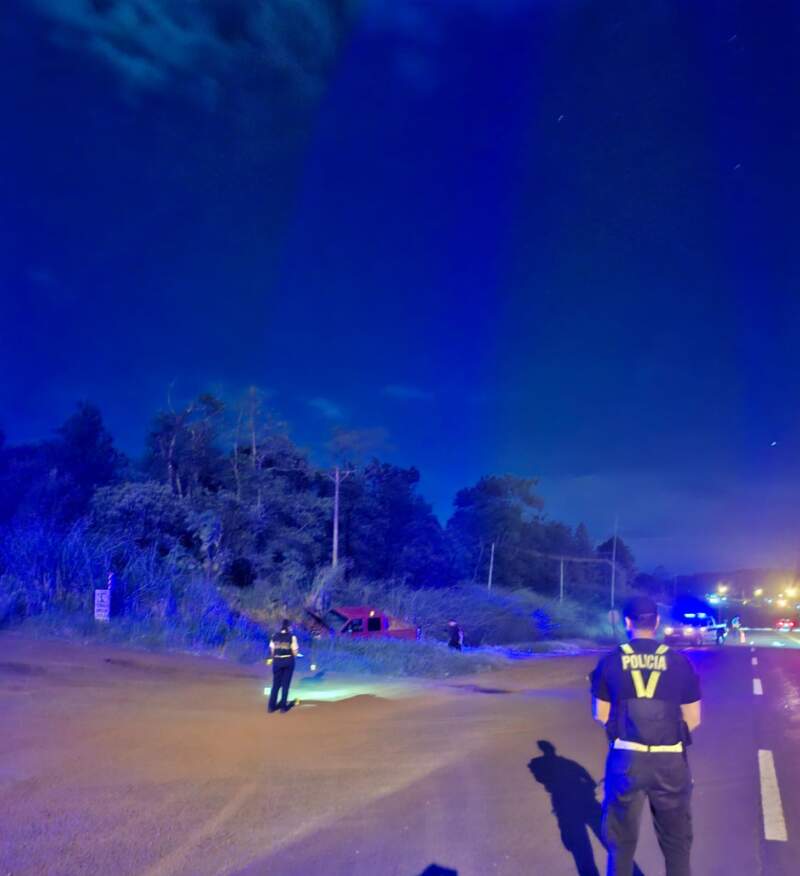 Terror en Puerto Rico: manejaba con 2,14 g/l de alcohol, despistó, volcó y hubo tres heridos imagen-2