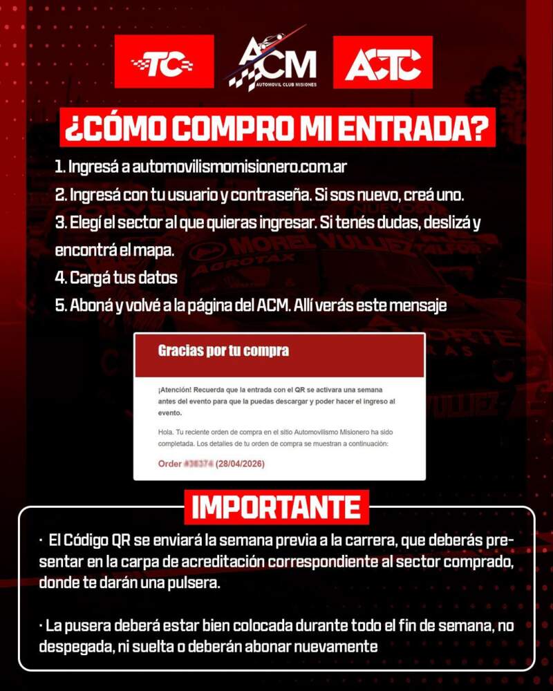Comenzó la pre-venta de entradas para el TC en Posadas imagen-4