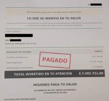 Pacientes reciben al alta un informe con el costo de la atención: “Misiones paga tu salud” imagen-17