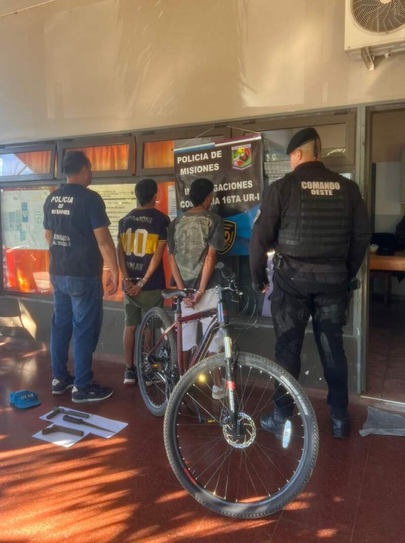 Delincuentes armados asaltaron a un canillita en Posadas: dos detenidos, armas secuestradas y una bicicleta recuperada imagen-2