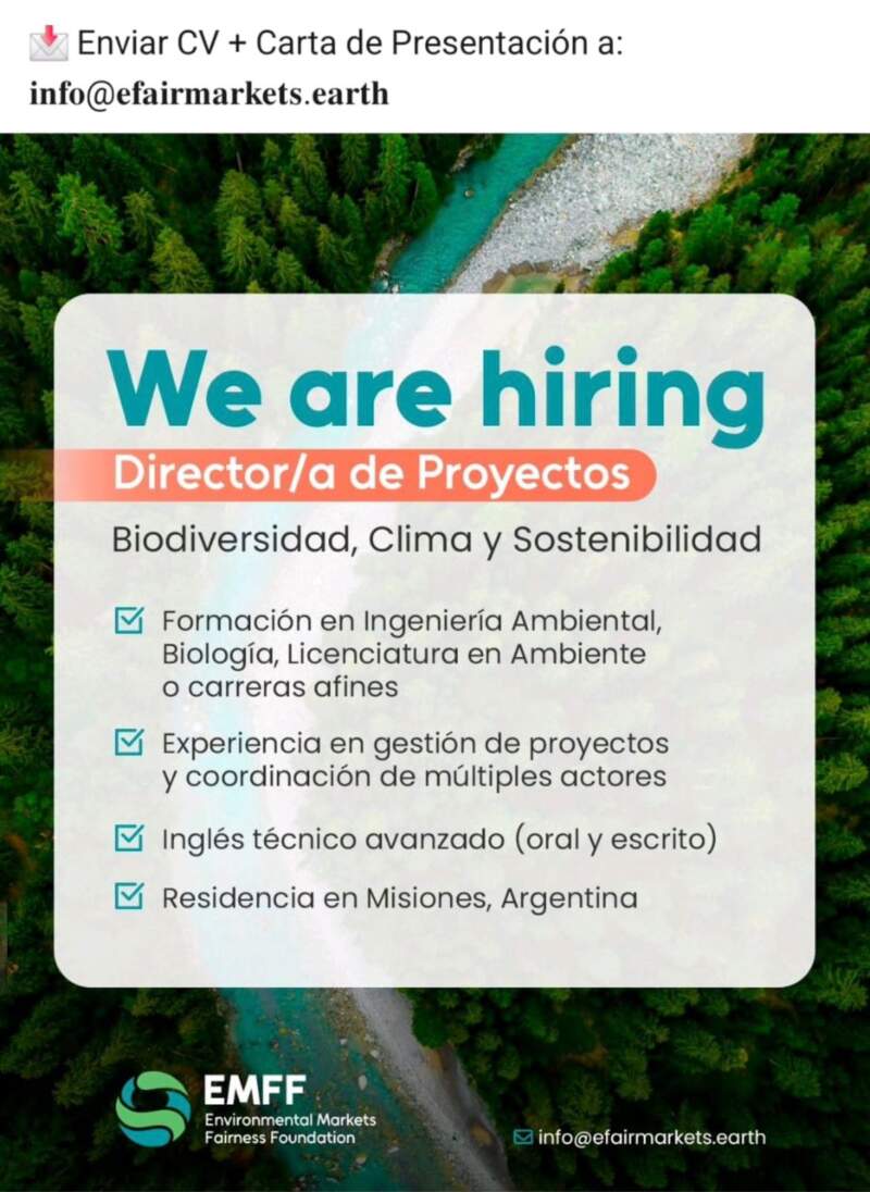 Búsqueda laboral en Misiones para profesionales del ambiente imagen-2