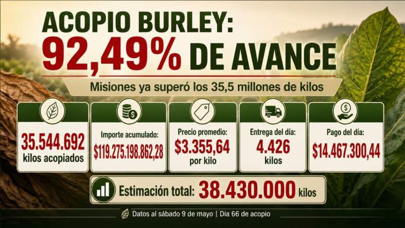 El Burley ya superó el 92% de avance y el acopio entra en su tramo final imagen-2
