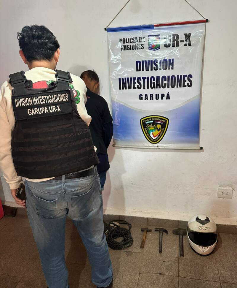 Robó en un complejo de pádel y fue capturado tras ser identificado por cámaras de seguridad en Posadas imagen-2
