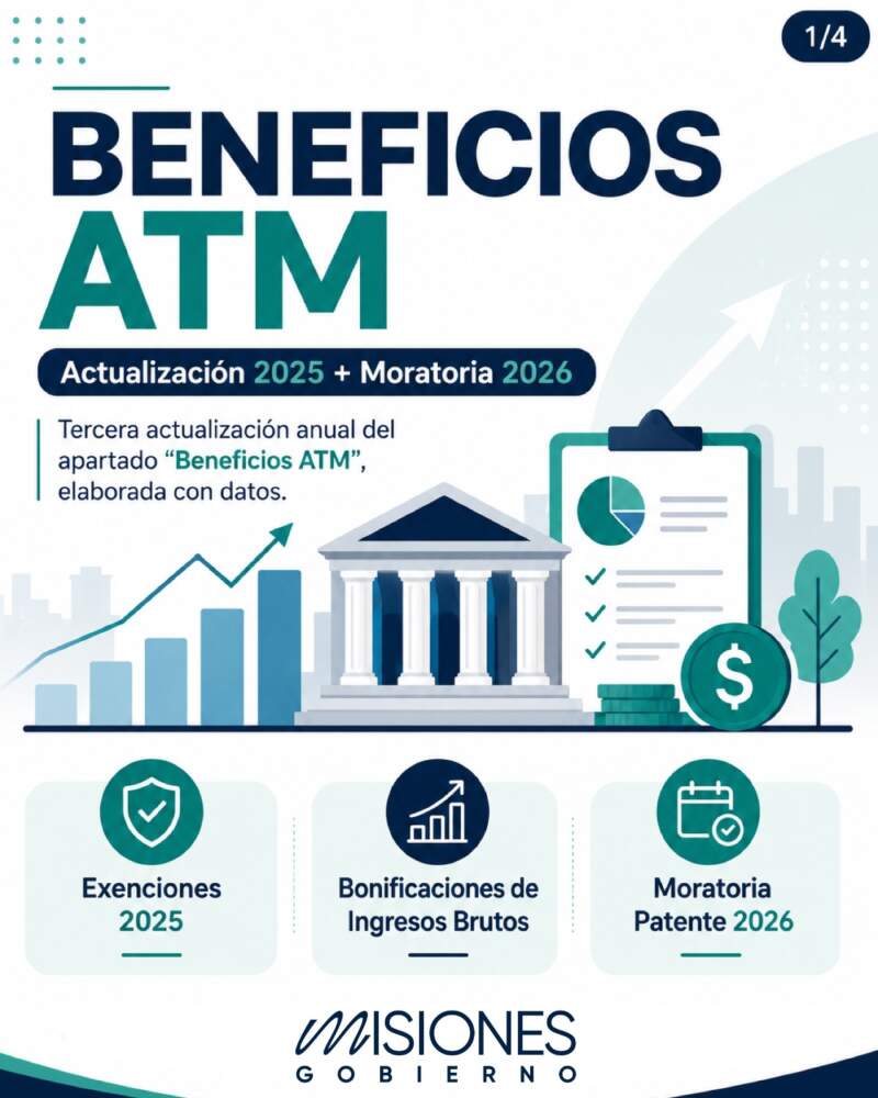 Alivio fiscal: beneficiarios misioneros reportaron más de $26.300 millones en impuestos eximidos durante 2025 3 Alivio fiscal: beneficiarios misioneros reportaron más de $26.300 millones en impuestos eximidos durante 2025 imagen-2