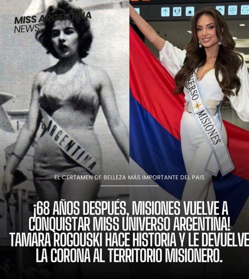 Misiones vuelve a la corona nacional después de casi siete décadas: Tamara Rogouski es Miss Universo Argentina 3 Misiones vuelve a la corona nacional después de casi siete décadas: Tamara Rogouski es Miss Universo Argentina imagen-2