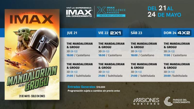 Star Wars vuelve al cine: ‘The Mandalorian y Grogu’ ya se proyecta en el Imax del Conocimiento imagen-2