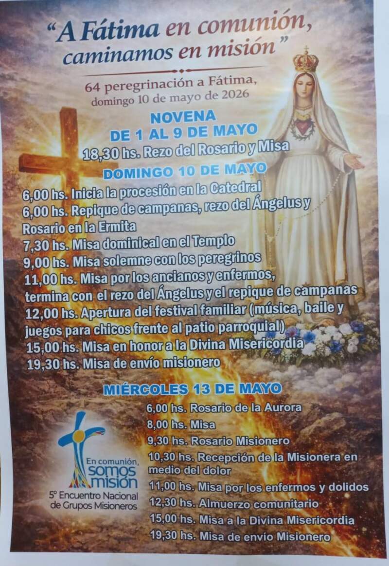 La fe vuelve a caminar hacia Fátima: horarios, recorrido y transmisión en vivo de la 64ª Peregrinación imagen-1