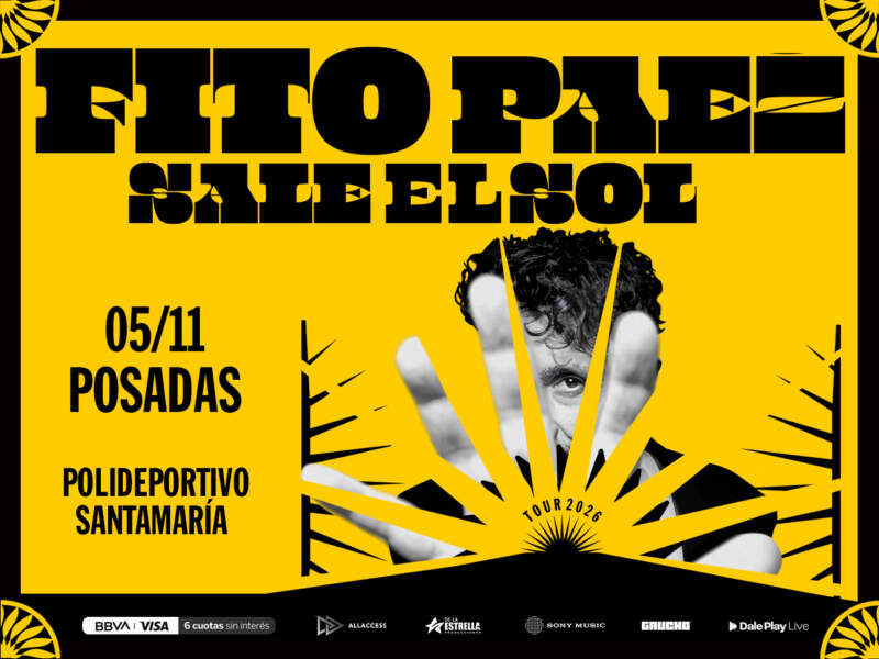 Fito Páez vuelve a Posadas: ya se pueden comprar entradas de manera presencial para el “Sale el Sol Tour 2026” imagen-9