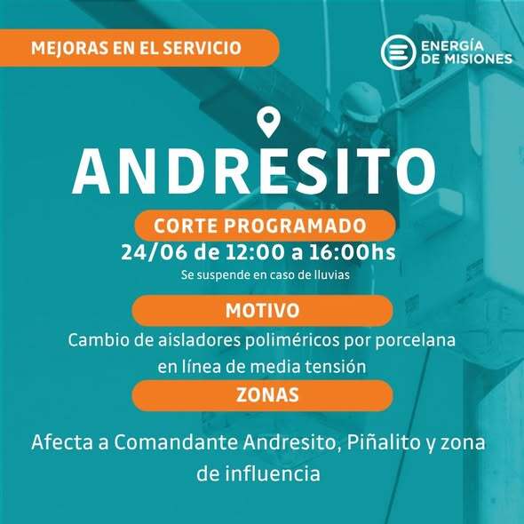 Avanza la renovación total de la línea eléctrica de Andresito: reemplazan 850 postes y casi mil aisladores para garantizar energía por décadas imagen-14