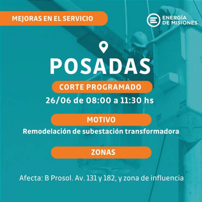 Culmina recambio de aisladores en la línea troncal Wanda–Andresito imagen-28