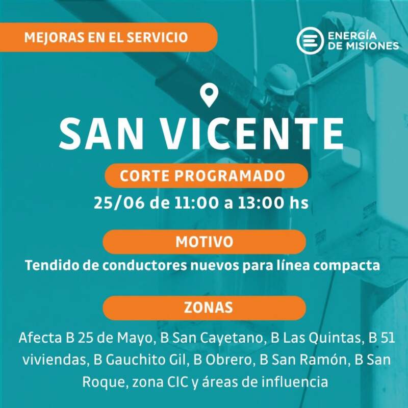 Culmina recambio de aisladores en la línea troncal Wanda–Andresito imagen-24