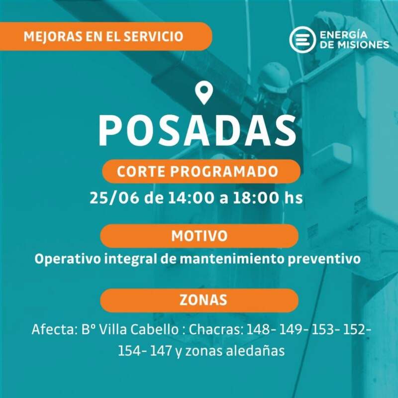 Culmina recambio de aisladores en la línea troncal Wanda–Andresito imagen-20