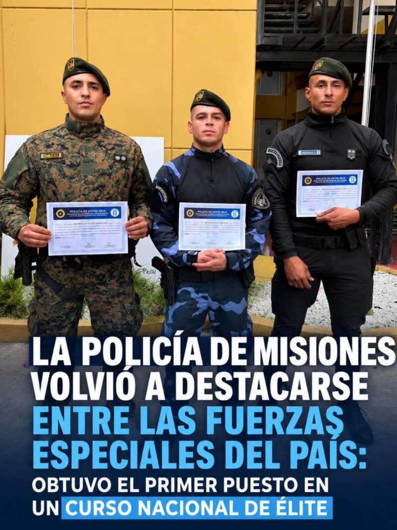 La Policía de Misiones volvió a destacarse entre las fuerzas especiales del país: obtuvo el primer puesto en un curso nacional de élite imagen-6