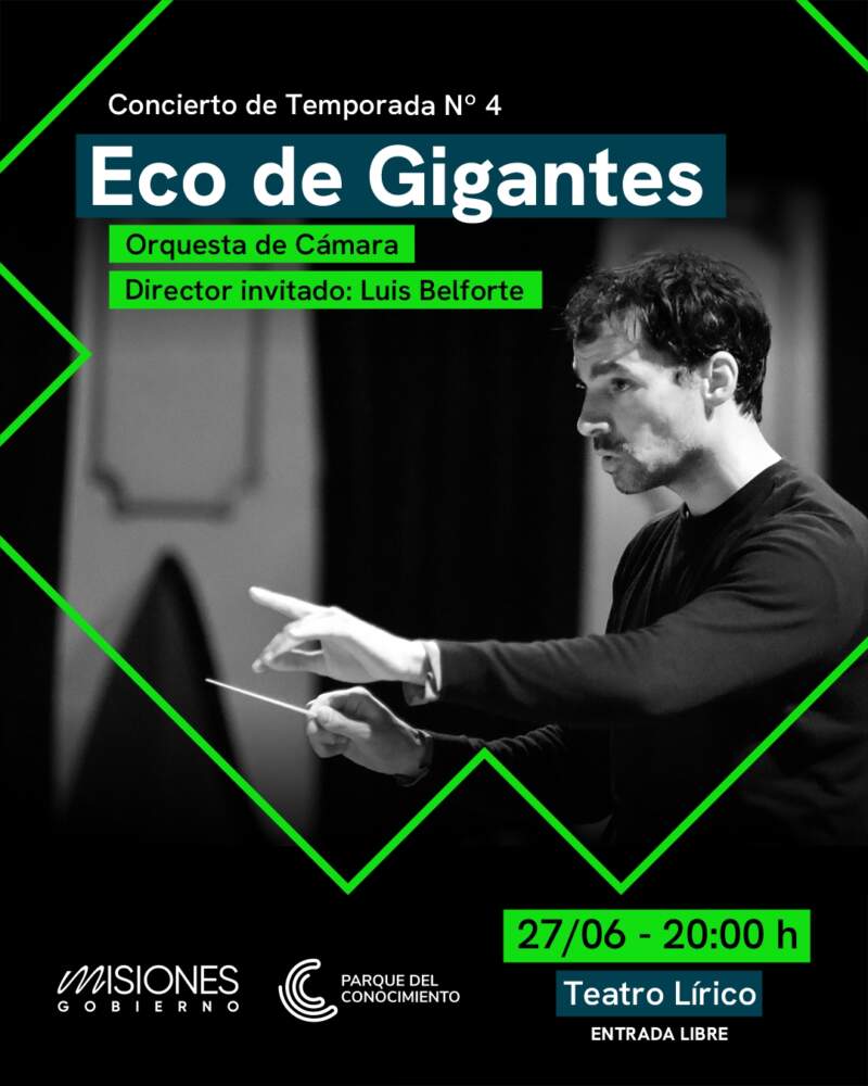 El Maestro Luis Belforte dirigirá "Eco de Gigantes", un homenaje a Mozart y Beethoven en el Parque del Conocimiento 3 El Maestro Luis Belforte dirigirá "Eco de Gigantes", un homenaje a Mozart y Beethoven en el Parque del Conocimiento imagen-2