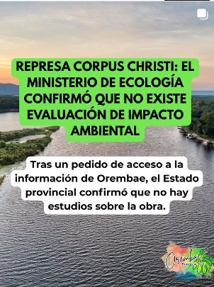 Corpus Christi: Orembae advierte que el proyecto no cuenta con Evaluación de Impacto Ambiental imagen-5