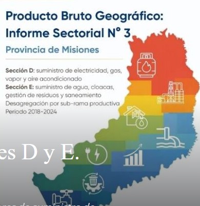 Misiones (2018-2024): El suministro de electricidad y otros servicios creció un 7,7%, por debajo del promedio del Producto Bruto Geográfico provincial imagen-1