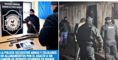 Secuestraron armas y celulares en nuevos allanamientos por el asalto armado a un camión de reparto ocurrido en Wanda imagen-10