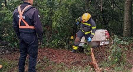 Una camioneta despistó en El Soberbio pero su conductor resultó ileso imagen-5