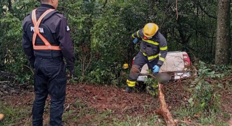 Una camioneta despistó en El Soberbio pero su conductor resultó ileso imagen-6