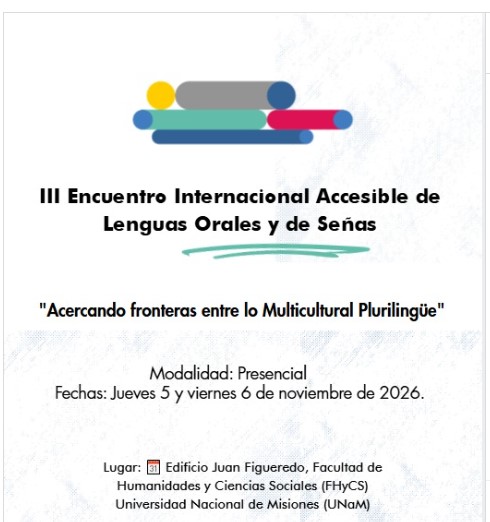 Preparan el III Encuentro de Lenguas Orales y de Señas: “Acercando fronteras entre lo Multicultural Plurilingüe” imagen-2