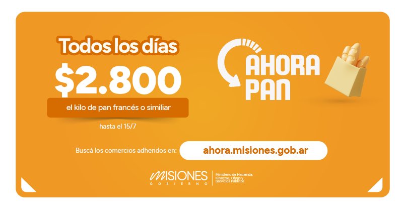 El programa Ahora Pan continúa sin aumentos hasta el 15 de julio imagen-12