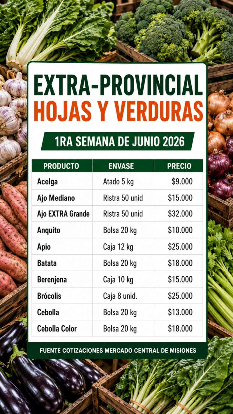 Del campo al Mercado Central Misiones: frutas y verdura con beneficios directos al consumidor 18 Del campo al Mercado Central Misiones: frutas y verdura con beneficios directos al consumidor imagen-17