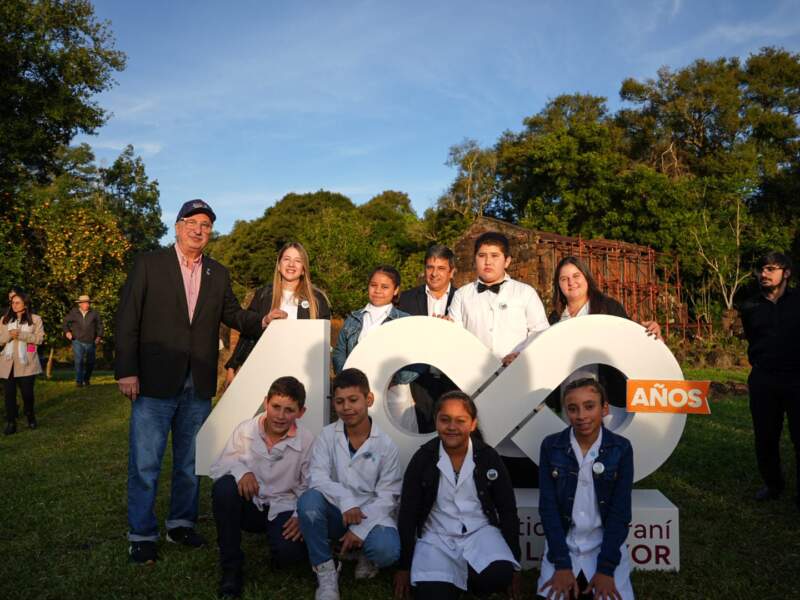 "Creo que estas piedras guardan todo el espíritu del ser misionero", dijo Passalacqua en el acto por los 400 años de la fundación de Santa María la Mayor imagen-1