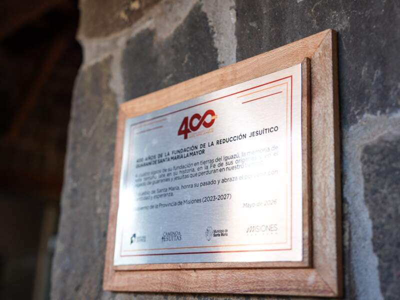 "Creo que estas piedras guardan todo el espíritu del ser misionero", dijo Passalacqua en el acto por los 400 años de la fundación de Santa María la Mayor imagen-21