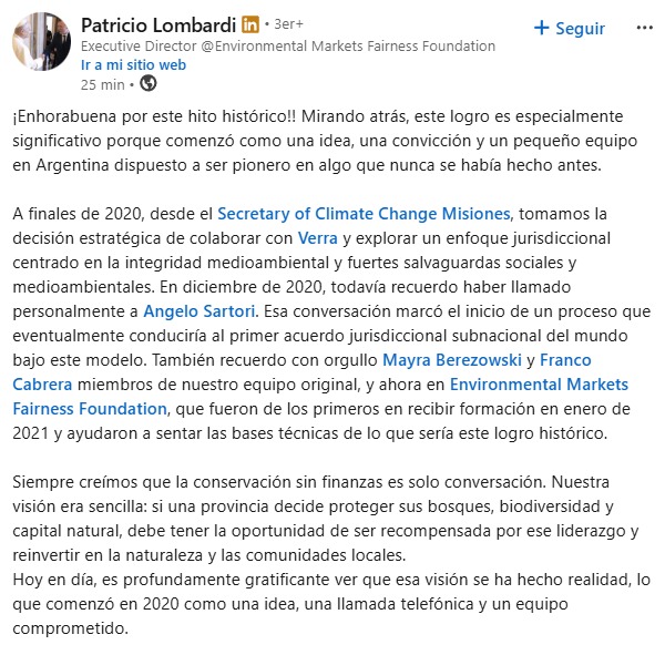 Misiones consolida un hito histórico en conservación: destacan el origen del primer acuerdo jurisdiccional subnacional del mundo imagen-2