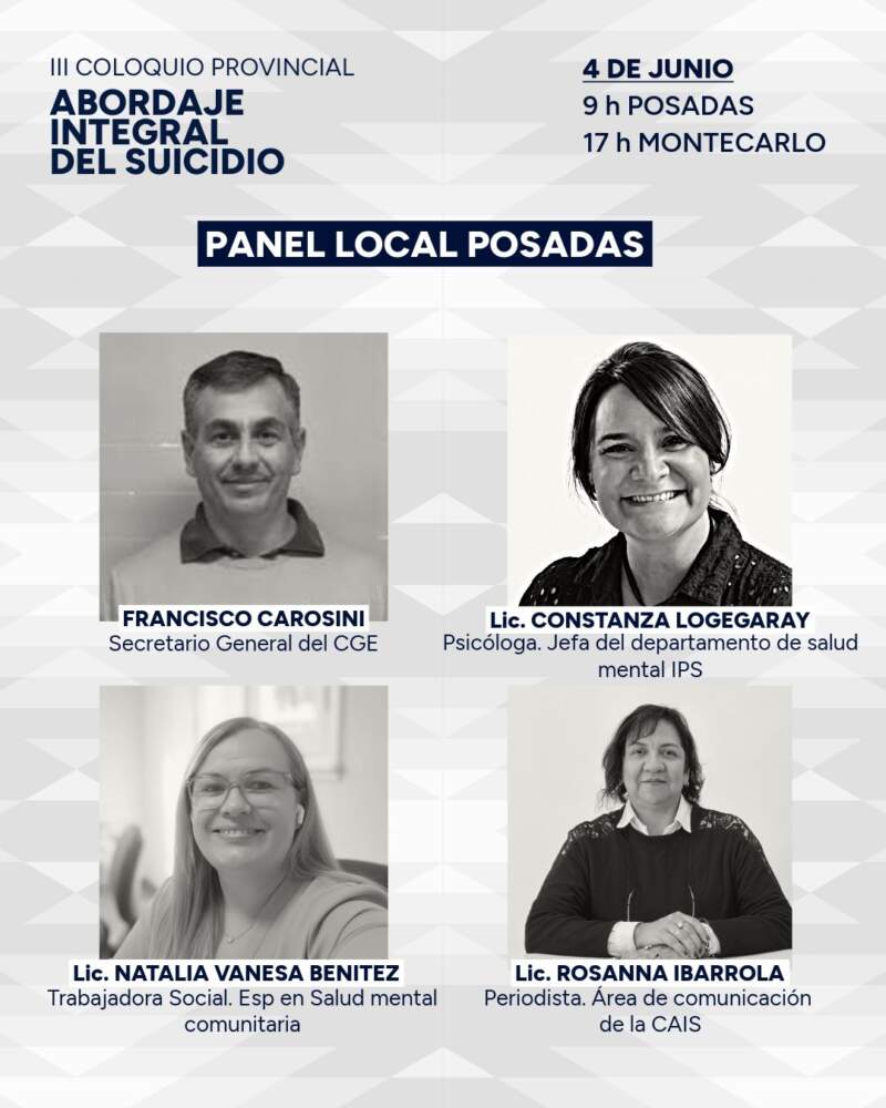 Con Jornadas de Capacitación la CAIS impulsa en Posadas y Montecarlo nuevas jornadas de formación en Prevención del Suicidio imagen-4