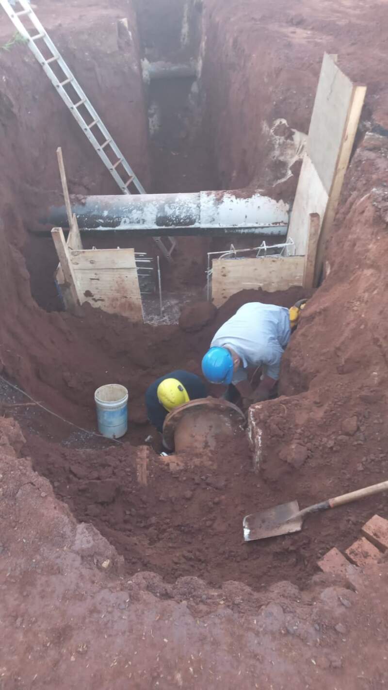 Trabajan en instalaciones del servicio de agua potable de zona Sur 2 Trabajan en instalaciones del servicio de agua potable de zona Sur imagen-1