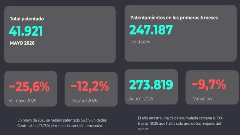 Mercado automotor: Sánchez advierte que la caída de mayo no es solo crisis, sino una reconfiguración total del negocio 17 Mercado automotor: Sánchez advierte que la caída de mayo no es solo crisis, sino una reconfiguración total del negocio imagen-16