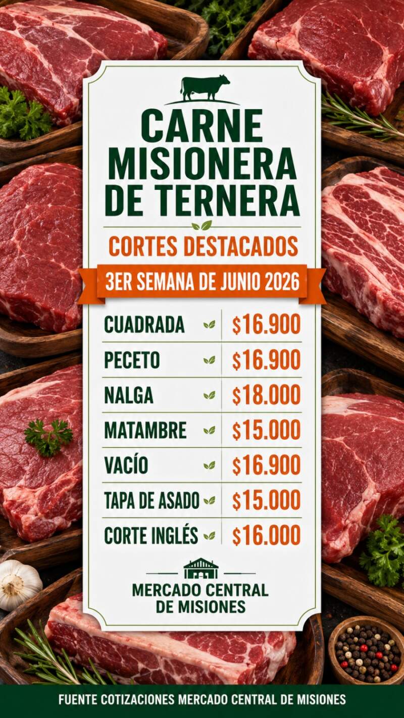 Calidad y ahorro para la mesa familiar: El Mercado Central de Misiones renovó los precios de la carne con opciones súper accesibles imagen-6