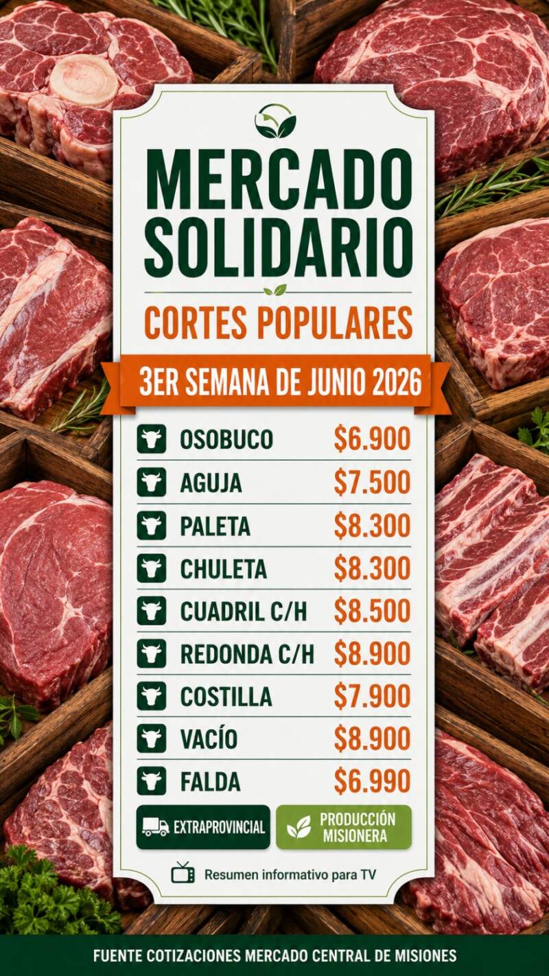 Calidad y ahorro para la mesa familiar: El Mercado Central de Misiones renovó los precios de la carne con opciones súper accesibles imagen-8